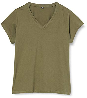Build Your Brand Ladies Basic Tee, Women’s T-Shirt, Olive, XL - BY062-00176-0054