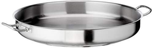 LACOR 8414271004445 Paellera con Tapa, 60 cm, Stainless Steel