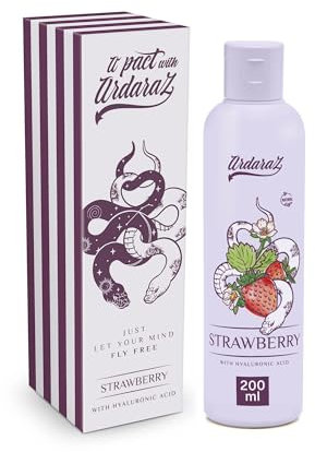 ARDARAZ Gel lubrificante a base d'acqua con estratto di Fragola e Acido Ialuronico. 200 ml