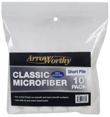 Classic 4 Microfiber Mini Rod Style 10-Pack Short Pile