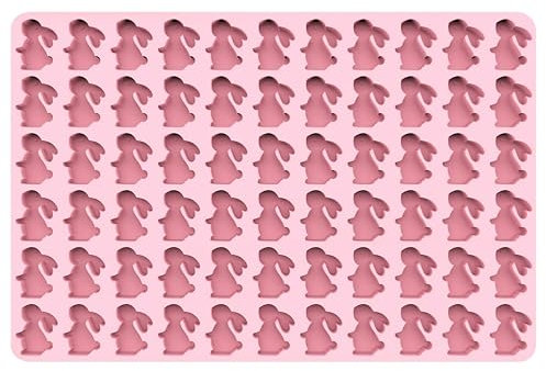 sofliym Mini-Hasen-Silikonformen für Schokolade, Süßigkeiten, Gummy, Osterhasen, Kaninchen, Schokoladenformen (Hase)