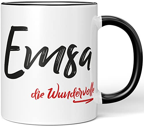 JUNIWORDS Tasse, Emsa, die Wundervolle, Schwarz (5230999)