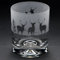 GLYPTIC GLASS ART 'Stag' Hand Etched/Engraved Whiskey Tumbler Glass