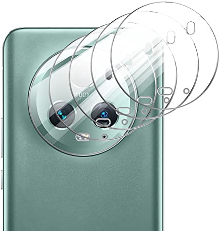 GIOPUEY [Super Mince 4 Pièces Caméra Arrière Protecteur Compatible avec Honor Magic 5 Pro, HD Verre Trempé [Résistant aux Rayures] Verre Trempé Camera pour Honor Magic 5 Pro