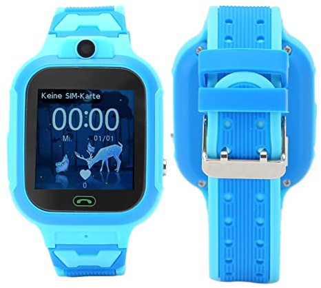 4G LTE Kinder Smartwatch Telefon, IP67 wasserdichte Touchscreen Smartwatch, mit 2 Wege Voice Videoanruf, SOS Alarm, HD Kamera, für Jungen und Mädchen (Blau)