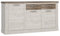 möbelando Sideboard Duro aus Holzwerkstoff in Pinia Weiss kombiniert mit Eiche Antik mit 2 Schubladen und 3 Türen. Abmessungen (BxHxT) 173,9x90,3x41,3 cm