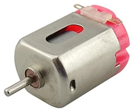 Vehicle Torque Electric Motors, Dc Small electronic starter, 130 Dc electronic starter, Tiny Science Toy Car Kit, Micro Mini Cars Motors Science Electronics electrical tools (Color : Pink Back Cover