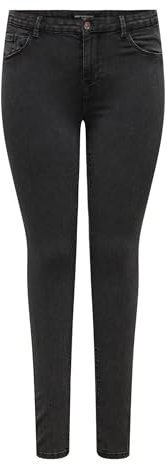 ONLY CARMAKOMA Damen CARTHUNDER REG DNM PIM367 NOOS Skinny-fit-Jeans, Dark Grey Denim, 46W x 32L