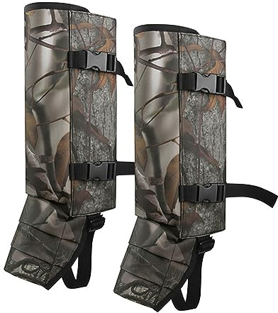Creperture Schlangen Gamaschen für die Jagd, Outdoor Gamaschen Verstellbar wasserdichte Schlangenschutz Bissschutz Unterschenkel Schlangen Gamaschen zum Männer Frauen Wandern, Klettern,Trekking