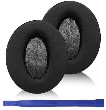 Adhiper HD450BT ear pads are compatible with Sennheiser HD 450BT, HD 4.50BT, HD 4.50BTNC, HD 4.40BT, HD 350BT, HD 4.30G Ice Silk Fabric and Memory Foam Headphone Ear Pads (Ice Silk Cloth/Black)