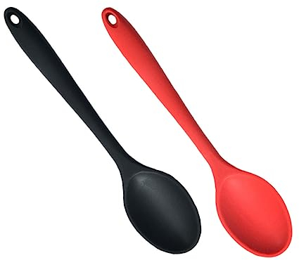 PRETYZOOM 2 Stück Silikon-salatlöffel Mehrzwecklöffel Für Kochen Und Servieren Suppenlöffel Als Küchenhelfer Langlebig Und Hitzebeständig Für Küche Und Restaurant