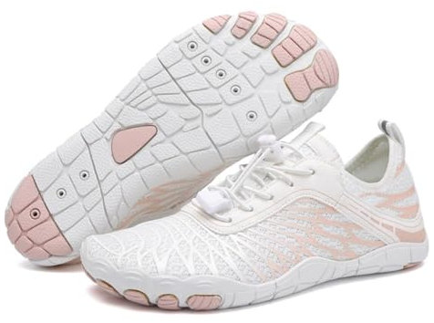 Lorax Pro Chaussures pieds nus for femmes, Chaussures pieds nus Pro, Chaussures de randonnée for femmes, Pro - Chaussures pieds nus saines et antidérapantes unisexes (Color : White, Size : US-7)
