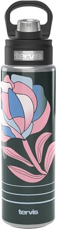 Tervis Floral Chintz-SuperBloom Botella de Agua, Acero Inoxidable, Metalizado