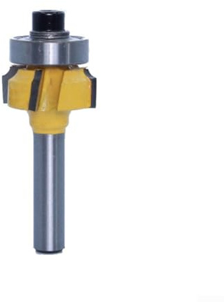 Hartmetall-Fräser, 4-Zahn-Kantenanleimmaschine, 6 mm, Graviermaschine, Trimmfräser (R2)