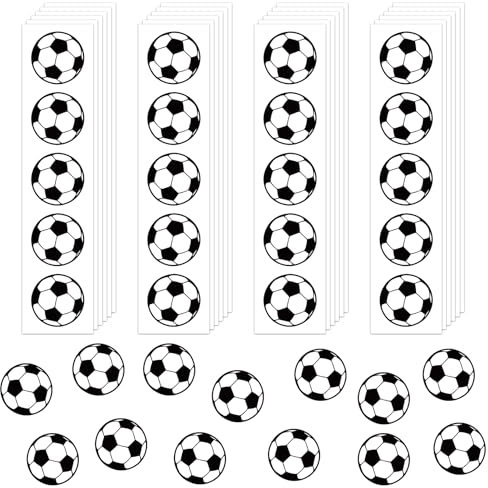 Fußball-Aufkleber, Vinyl, für Wasserflasche, Kinder, Mädchen, Jungen, WM-Sport, Fußball, wasserdicht, für Fußball, Party, Helm, Belohnung, Stolz, Planer, Kalender, Bastelarbeiten, 120 Stück