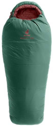 deuter Starlight Pro Kinder Kunstfaserschlafsack, Seagreen-Redwood