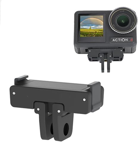 Magnetic Quick Release Adapter Mount Compatible with DJI Action 4/3/2, Foldable Adapter Plate Expansion Accessories Compatible with OSMO Action2/Action3/Action4