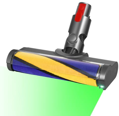 MOPEI Spazzola Pavimenti LED Compatibile con Dyson Aspirapolvere V7 V8 V10 V11 V15, Illumina la Polvere Nascosta sul Parquet