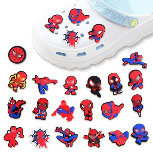 Schuh Charms Schuhanhänger für Clogs, Anime Schuhanstecker Set Niedliche Schuh Dekoration, DIY Schuh Charm Pins Stecker Anstecker Zubehör Jungen Mädchen Kinder für Sandalen Geburtstag Geschenke Party
