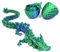 DUOCIYUAN 3D Gedrucktes Drachenei, Drachen Spielzeug Überraschungsdrache Im Ei für Erwachsene Kinder Geschenke Beweglicher Drachen Figuren für Easter Weihnachtstag Schreibtisch Dekoration (Grün)