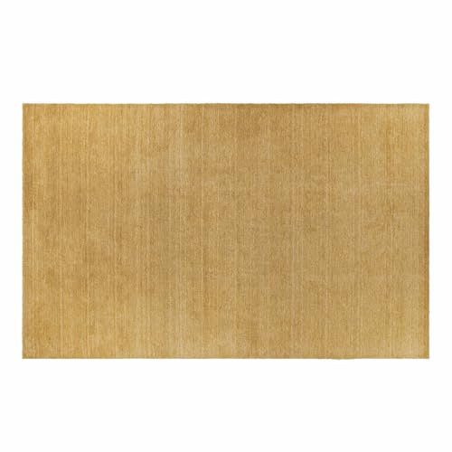 Loberon Teppich Cresil, Handgewebt, Zurückhaltendes Design, Weiche Textur, Warme Farbtöne, 170x240 cm, Wohntextilien, Wohn-Accessoire, Wolle, gelb
