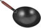 FUNOMOCYA Wok De Hierro Sartén Antiadherente Mango De Madera Óptimo Para Cocinar Ideal Para Casa