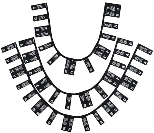 Piano Key Guide,88-Key Full Size Pianos Keyboard Note Labels, Silicone Pianos Notes Labels,Piano Notes Overlay Strips,No Need Stickers, Reusable For Beginner,Children