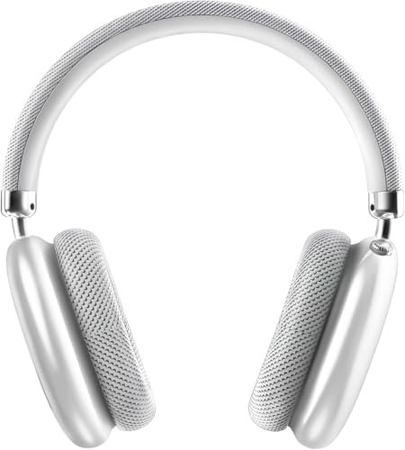 ZTOZ Wireless Headphones Over-Ear Bluetooth Adjustable Headphones 42 Hours of Listening Time Volume Control, Fitting in Gaming/Running/Sports Headphones for iPhone/Android/Samsung - Silver