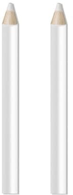 White Nail Pencil Nail Whitening Pencils French Art Manicure Pen DIY Dot Line Pattern Nail Art Supplies Rhinestones Picker Pencil Nail Art Gem Jewel Setter Pen (White,2)