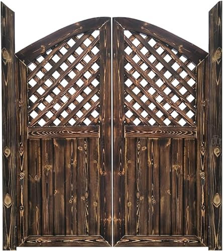 CucCe Portes battantes Porte battante de café à Volets en Bois Massif, Porte de séparation d'entrée de Cuisine de Barre intérieure, Porte de Demi-Taille de clôture à Fermeture Automatique(90x90cm)