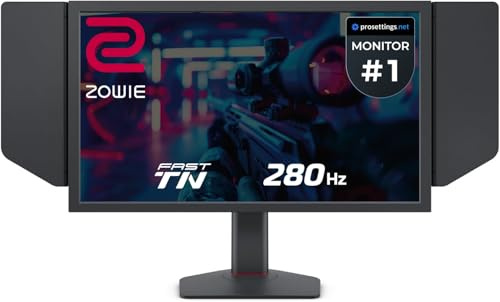 BenQ Zowie XL2540X+ 24.1 Nuovo monitor da gioco Fast TN 280Hz, 1080p, modalità di gioco automatica con regolazione XL per la condivisione, regolazione in altezza alimentata dal design dei cuscinetti