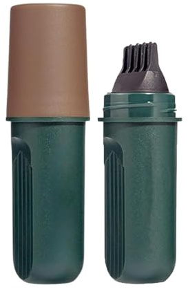 Instantly cover gray hair with a two-in-one hair dye stick and comb. Waterproof and sweat-resistant, suitable for both men and women for a natural-looking hair color.