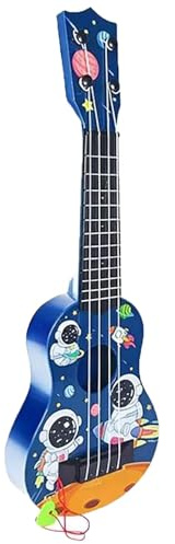 Gitarre für Kinder, 44cm Kindergitarre, Musikspielzeug Ukulele Instrument, Stimmbare Nylonsaiten, Kindergitarre Musikinstrumente, Mit 4 Verstellbaren Saiten und Plektren, für Kinder, Kleinkinder