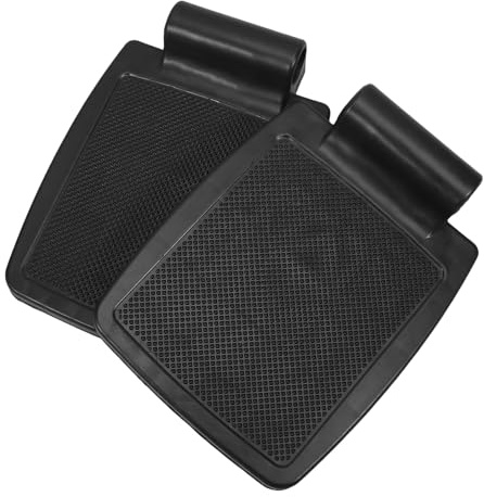TOGEVAL Paire de Repose-pieds en Plastique Universels pour Fauteuil Roulant, Surface Antidérapante, Trou de Fixation 1,8 Cm, Légers et Résistants, Accessoires de Rechange pour Fauteuils