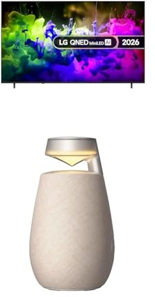 LG 85QNED7EB3A 85-Inch QNED MiniLED AI 4K UHD Smart TV bundle with XO2 Portable Bluetooth Multi-Directional Speaker, 15H Battery Life, IP55 Waterproof