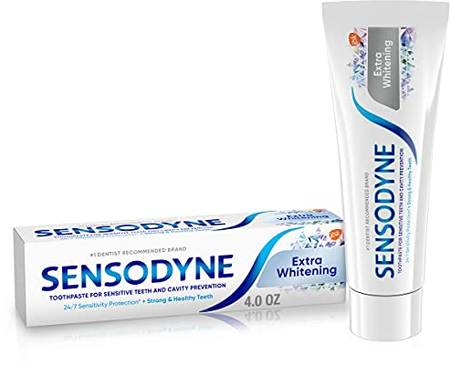 Sensodyne Toothpaste for Sensitive Teeth and Cavity Prevention Extra Whitening 120 ml