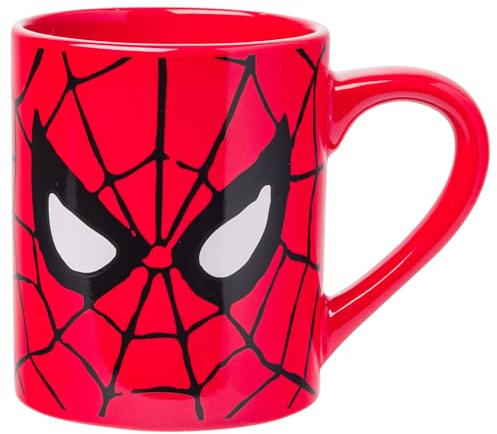 Silver Buffalo MC7032 Marvel Comics Spider-Man Eyes Ceramic Mug, 14-Ounces