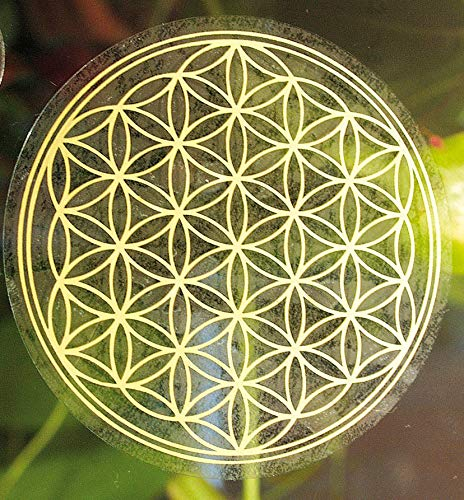 Blume des Lebens 9 cm gold, Aufkleber
