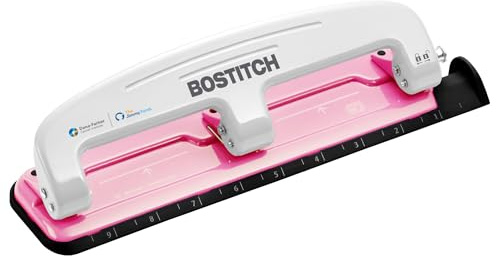 PaperPro Kompakt hålstansmaskin Small (1-24) Rosa, vit, svart