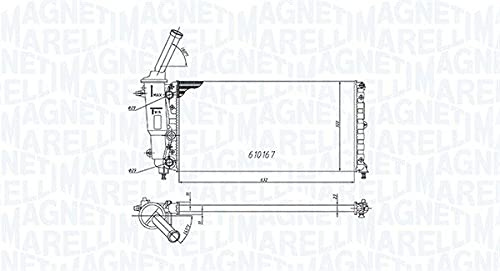 Magneti Marelli 350213177000 Kühler, Motorkühlung | Kompatibel mit: LANCIA Y