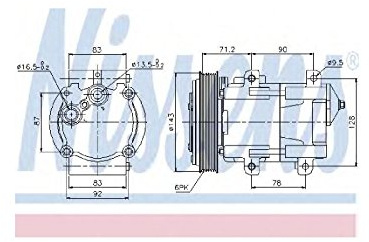 NISSENS 89059 Kompressor, Klimaanlage