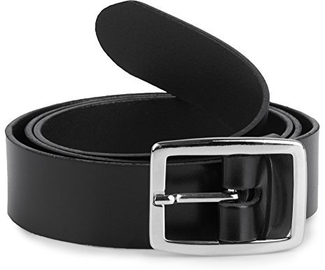 Merry Style Damen Gürtel Ledergürtel D41(Schwarz-2, 95 cm (Gesamtlänge 114 cm))