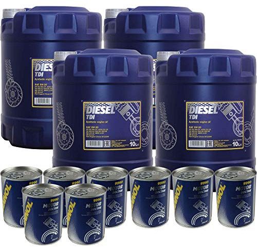 40L Motoröl MANNOL Diesel TDI 5W-30 8x MANNOL Motor Doctor ADDITIV