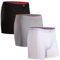 DANISH ENDURANCE Boxer Bambou Homme, Calecon Homme Ultra Doux et Respirant, Lot de 3, Multicouleur (1x Noir, 1x Gris, 1x Blanc), L