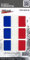 Bike Label 300652N Lot de 3 autocollants 3D drapeau de la France 70 x 35 mm