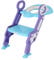 Rainberg® Kids Potty Training Toilet Seat Adjustable Height Step Ladder for Boys and Girls | Bathroom Aid Toddler Training Seats Portable Design (Blue Purple)