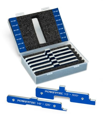 POWERTEC 71579 Router Table Set Up Bars – Precision Woodworking Tools Series, 7pc Set