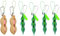 Houhounb Squeezes Spielzeug Squeeze Toys Bean Bohne Anhänger Schlüsselanhänger Toys Squeeze Lustige Gadgets Reduziert Angst und Stress für Handy Kette, 4 Edamame+ 2 Erdnuss