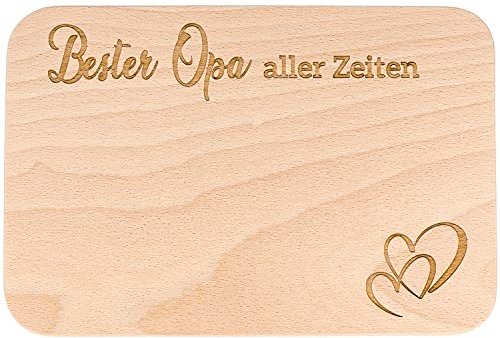 Spruchreif · Frühstücksbrettchen mit Gravur · Brotzeitbrett mit Gravur · Geschenk für Großeltern · Geschenkidee für Opa