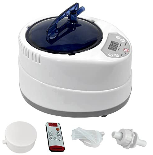 HIGOSPRO Vaporizzatore per sauna da 2,6 l, generatore portatile per sauna, macchina a vapore con pulsante touch, display timer e telecomando